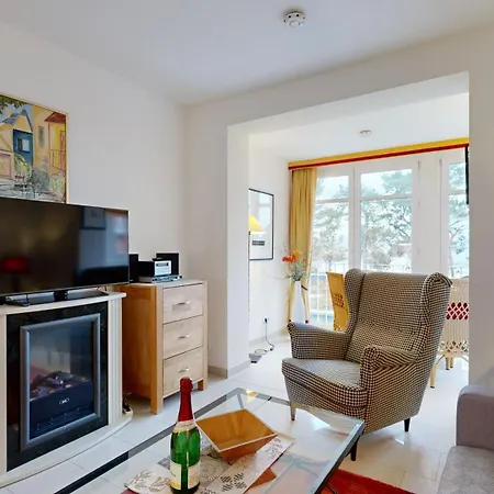 Fewo Direkt Am Strand Mit Suedbalkon, Villa Freia 13, Binz Extérieur photo